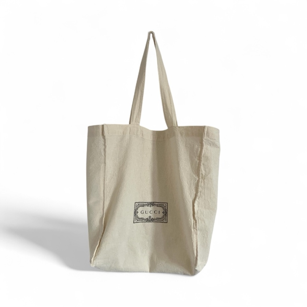 Gucci Natural Canvas Tote